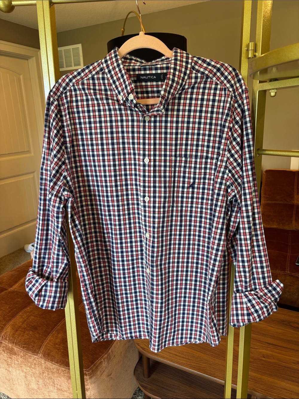 Nautica Gingham Button-Down Shirt